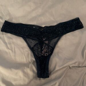 Victoria’s Secret lace thong in teal